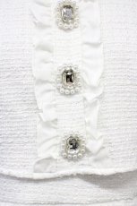 画像4: 【SALE】Ank Rouge / フロントビジューツイードSETUPワンピース M ホワイト T-25-05-18-010-CA-OP-SA-ZT260 (4)