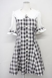 Ank Rouge / ハートボタンチェックワンピース M ピンク T-25-05-18-011-CA-OP-SA-ZT260