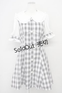 画像1: 【SALE】Ank Rouge / ハートボタンチェックワンピース M ピンク T-25-05-18-011-CA-OP-SA-ZT260