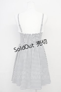 画像2: Ank Rouge / スピンドルギンガムキャミワンピース M ブラック T-25-05-18-015-CA-OP-SA-ZT