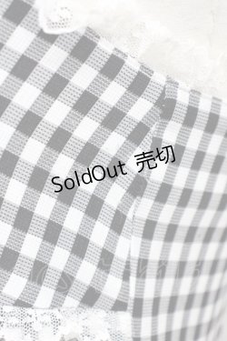 画像4: Ank Rouge / スピンドルギンガムキャミワンピース M ブラック T-25-05-18-015-CA-OP-SA-ZT