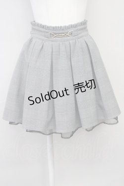 画像1: Ank Rouge / ビット付きチェックプリーツスカート M ブラック T-25-05-18-016-CA-SK-SA-ZT227