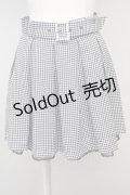 Ank Rouge / パールバックル千鳥タックスカート M ブラック T-25-05-18-017-CA-SK-SA-ZT227