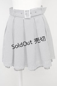 Ank Rouge / パールバックル千鳥タックスカート M ブラック T-25-05-18-017-CA-SK-SA-ZT227