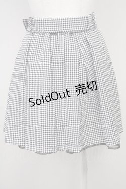 画像2: Ank Rouge / パールバックル千鳥タックスカート M ブラック T-25-05-18-017-CA-SK-SA-ZT227