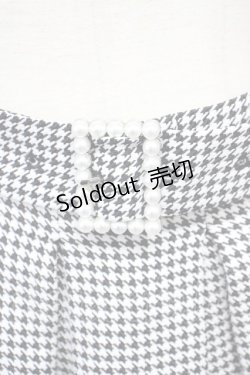 画像3: Ank Rouge / パールバックル千鳥タックスカート M ブラック T-25-05-18-017-CA-SK-SA-ZT227