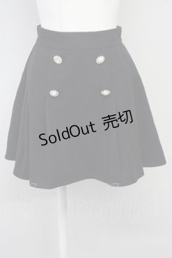 画像1: Ank Rouge / パールビジュータックスカート M ブラック T-25-05-18-018-CA-SK-SA-ZT