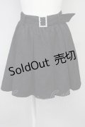 Ank Rouge / パールバックルレースボンディングスカート M ブラック T-25-05-18-021-CA-SK-SA-ZT