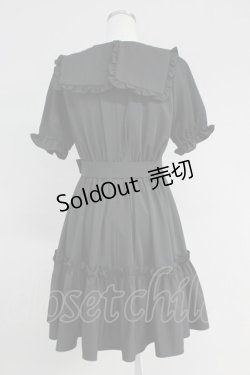 画像2: Ank Rouge / フリルカラーバックルベルトワンピース M ブラック T-25-05-23-015-CA-OP-SA-ZT