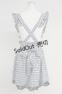 画像2: Ank Rouge / サス付きギンガムチェックスカート M ブラック T-25-05-23-018-CA-SK-SA-ZT094