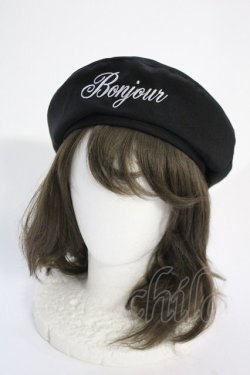 画像1: Ank Rouge / ロゴベレー  ブラック T-25-05-23-023-CA-AC-SA-ZT