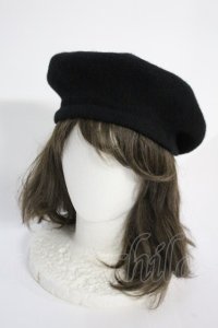Ank Rouge / ベレー帽  ブラック T-25-05-23-024-CA-AC-SA-ZT-K007