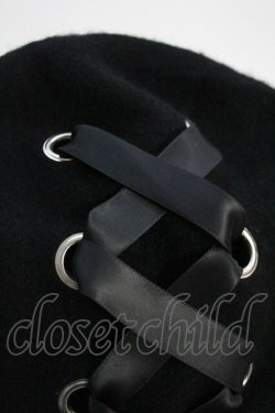画像4: Ank Rouge / ベレー帽  ブラック T-25-05-23-024-CA-AC-SA-ZT