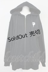 Honey Cinnamon / マリオネットジップパーカー  ブラック T-25-05-23-008-LO-JA-SA-ZT370