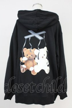 画像2: Honey Cinnamon / マリオネットジップパーカー  ブラック T-25-05-23-008-LO-JA-SA-ZT