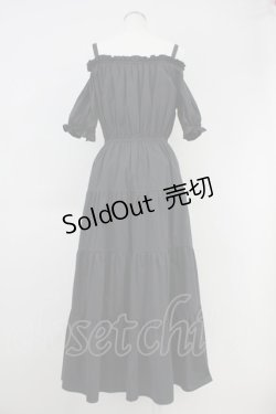 画像2: 【SALE】Ank Rouge / パールリボンティアードロングワンピース M ブラック T-25-05-23-013-CA-OP-SA-ZT094