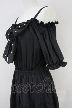 画像3: Ank Rouge / パールリボンティアードロングワンピース M ブラック T-25-05-23-013-CA-OP-SA-ZT094