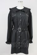 Ank Rouge / セーラーBigシャツチュニック M ブラック T-25-05-23-014-CA-BL-SA-ZT