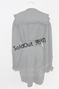 画像2: Ank Rouge / セーラーBigシャツチュニック M ブラック T-25-05-23-014-CA-BL-SA-ZT