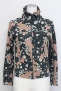 Jane Marple / くまマーガレットハイネックZIPトップス  黒ＸブラウンＸ白 T-25-06-06-021-JM-TO-SA-ZT