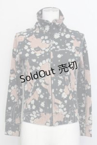 Jane Marple / くまマーガレットハイネックZIPトップス  黒ＸブラウンＸ白 T-25-06-06-021-JM-TO-SA-ZT435