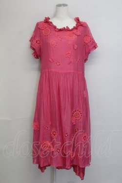 画像1: Jane Marple Dans Le Salon / Speaking Flowerのワンピース M ピンク T-25-06-06-024-JM-OP-SA-ZT