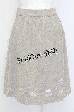 画像2: Jane Marple / ピノキオアップリケスカート M ブラウン T-25-06-06-026-JM-SK-SA-ZT435