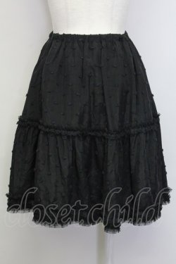 画像2: Shirley Temple / ドット&チュールスカート 160 ブラック T-25-06-06-028-ET-SK-SA-ZT