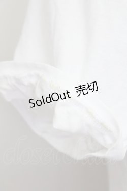 画像3: Jane Marple / ロゴプリント半袖カットソー  白Ｘブラウン T-25-06-06-004-JM-TO-SA-ZT045