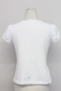 画像2: Jane Marple / 白鳥刺繍ワッペン半袖カットソー  白 T-25-06-06-005-JM-TO-SA-ZT
