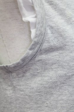 画像4: Jane Marple / 額縁プリントノースリーブカットソー  グレーＸ白 T-25-06-06-011-JM-TO-SA-ZT129