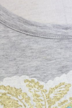 画像6: Jane Marple / 額縁プリントノースリーブカットソー  グレーＸ白 T-25-06-06-011-JM-TO-SA-ZT129