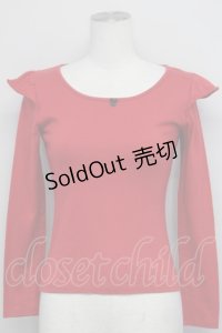 MILK / フリルカットトップス  赤 T-25-06-06-017-ML-TO-SA-ZT435