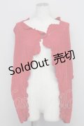 Jane Marple / レースニットボレロ  赤 T-25-06-06-018-JM-TO-SA-ZT435