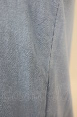 画像7: Jane Marple / フロントレース半袖カットカーディガン  青Ｘ白 T-25-06-09-015-JM-TO-SA-ZT019 (7)