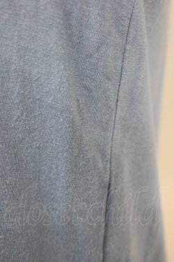 画像7: Jane Marple / フロントレース半袖カットカーディガン  青Ｘ白 T-25-06-09-015-JM-TO-SA-ZT019