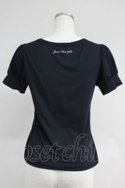 画像2: Jane Marple / ドットリボン半袖カットソー  黒 T-25-06-09-017-JM-TO-SA-ZT