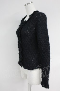 画像3: Emily Temple cute / フリルニットカーディガン  黒 T-25-06-09-020-ET-TO-SA-ZT019