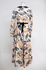 画像2: SERAPHIM / 花舞ワンピース  黒Ｘアイボリー T-25-06-09-022-LO-OP-SA-ZT140 (2)