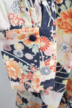 画像8: SERAPHIM / 花舞ワンピース  黒Ｘアイボリー T-25-06-09-022-LO-OP-SA-ZT140