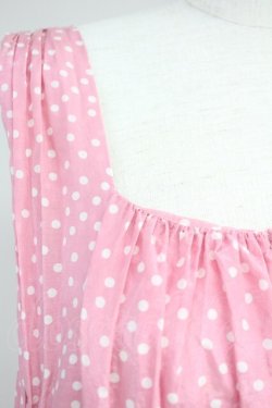 画像4: Jane Marple Dans Le Salon / ドットノースリーブワンピース M ピンクＸ白 T-25-06-09-026-JM-OP-SA-ZT139