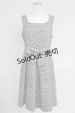 画像1: Emily Temple cute / フラワー総柄ジャンパースカート  ブラック T-25-06-09-029-ET-OP-SA-ZT139