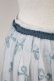 画像3: Jane Marple / リボン柄スカート  サックスＸ白 T-25-06-09-036-JM-SK-SA-ZT (3)