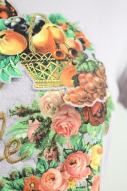 画像5: Jane Marple / デコパージュ半袖カットソー  ラベンダー T-25-06-09-007-JM-TO-SA-ZT018