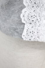 画像6: Jane Marple Dans Le Salon / フロントレース半袖カーディガン  グレーＸ白 T-25-06-09-008-JM-TO-SA-ZT018 (6)