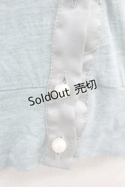 画像6: Jane Marple / フロントサテンリボンデザインカーディガン  サックスＸグレー T-25-06-09-012-JM-TO-SA-ZT019