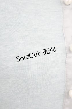 画像7: Jane Marple / フロントサテンリボンデザインカーディガン  サックスＸグレー T-25-06-09-012-JM-TO-SA-ZT019