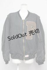 PINK HOUSE / ピエロワッペン&ビッグPワッペンブルゾン  ブラック T-25-06-16-001-LO-JA-SA-ZT268