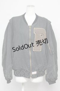 PINK HOUSE / ピエロワッペン&ビッグPワッペンブルゾン  ブラック T-25-06-16-001-LO-JA-SA-ZT268
