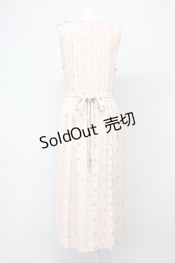 画像2: PINK HOUSE / 花柄レース&ピンタックウエスト切替ワンピース  ピンク T-25-06-16-011-LO-OP-SA-ZT247